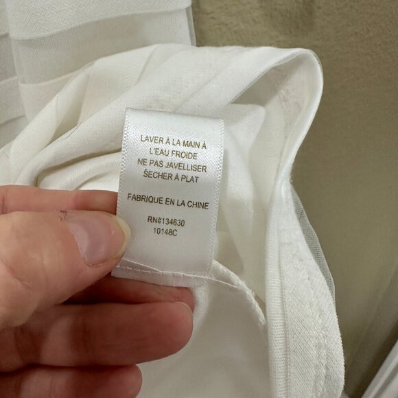 ANTHROPOLOGIE Sunday in Brooklyn Striped Sheer Sleeve Top Size Large - Picture 6 of 8